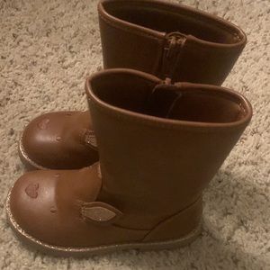 Cat & Jack tan boots Size 8